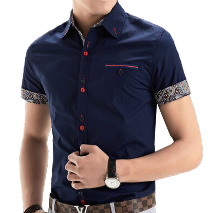 Mens short sleeve dress shirts cheap