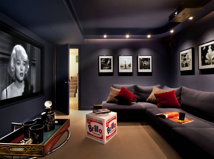 How to decorate a small media room