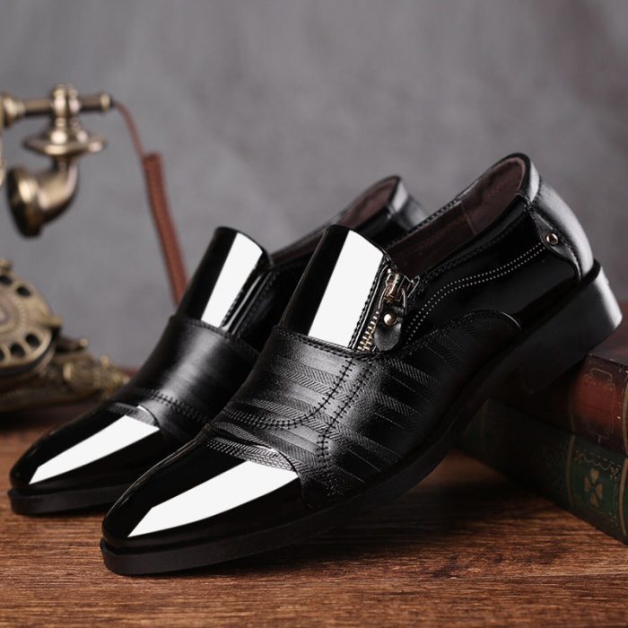 Mens comfortable black dress shoes