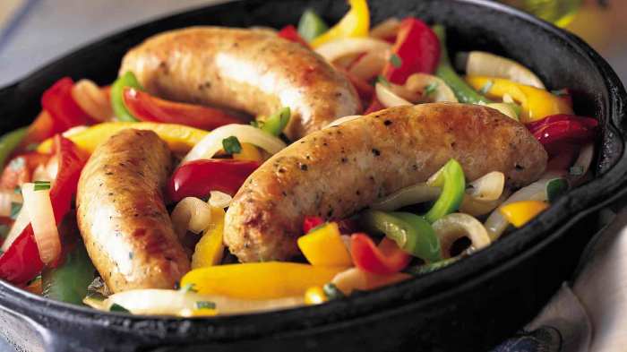 Sausage recipe peppers sausages onions cooking bell thisisnotdietfood easily seasoning