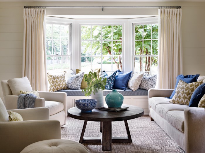 How do you decorate bay windows