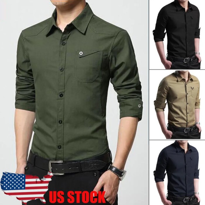 Mens performance dress shirt