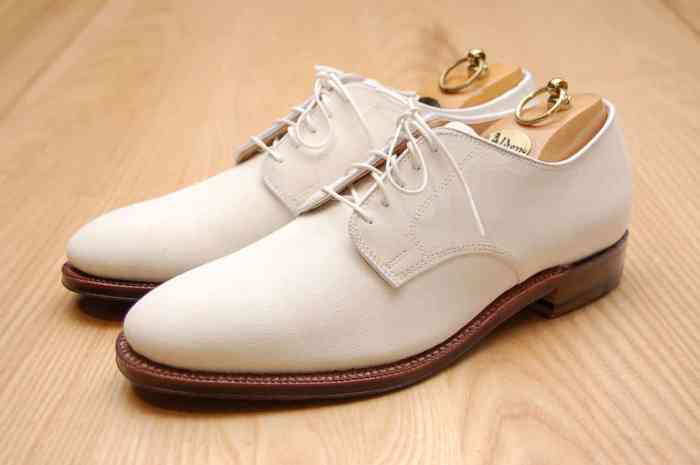 White dress shoes for men